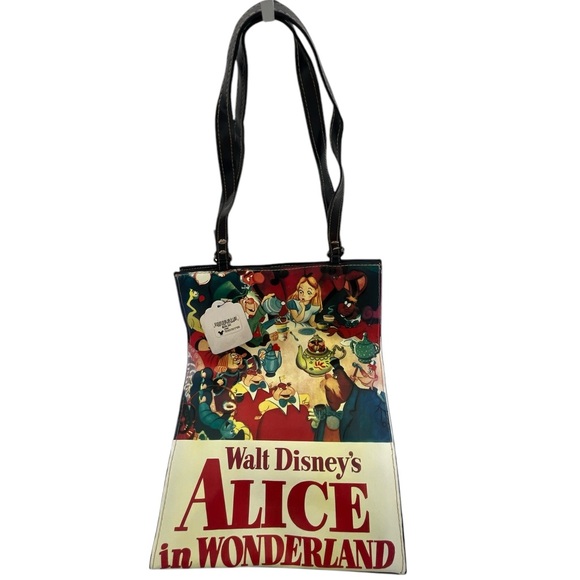 Vintage Walt Disney’s Alice in Wonderland Mad Hatter Tea Party Tote Bag - Picture 3 of 13